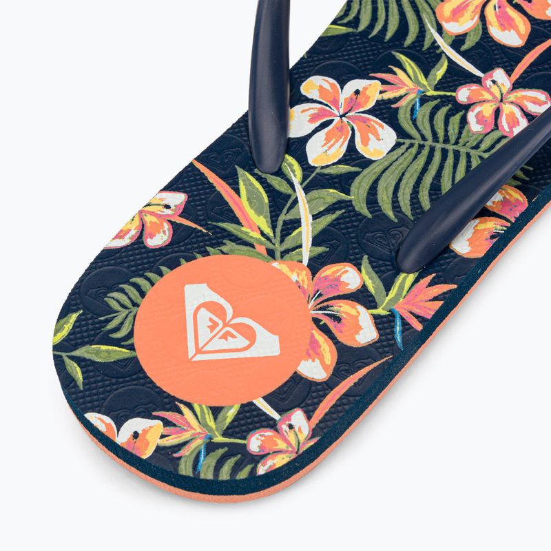 Women's flip flops ROXY To The Sea X 2021 lt navy/pink 8