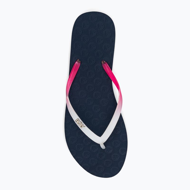 Women's flip flops ROXY Viva Gradient 2021 navy/ orange 6