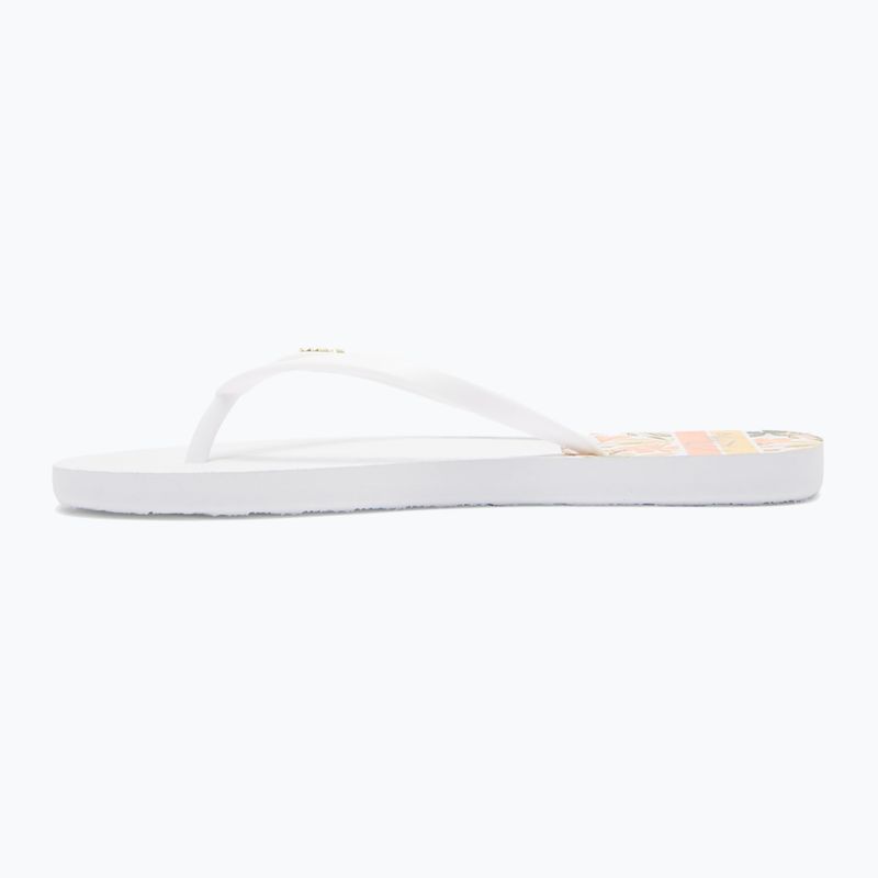 Women's flip flops ROXY Viva Printed 2021 white 11