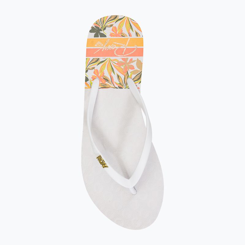 Women's flip flops ROXY Viva Printed 2021 white 6