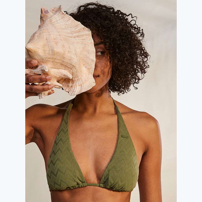 Swimsuit top ROXY Current Coolness Elongated Triangle 2021 loden green 10