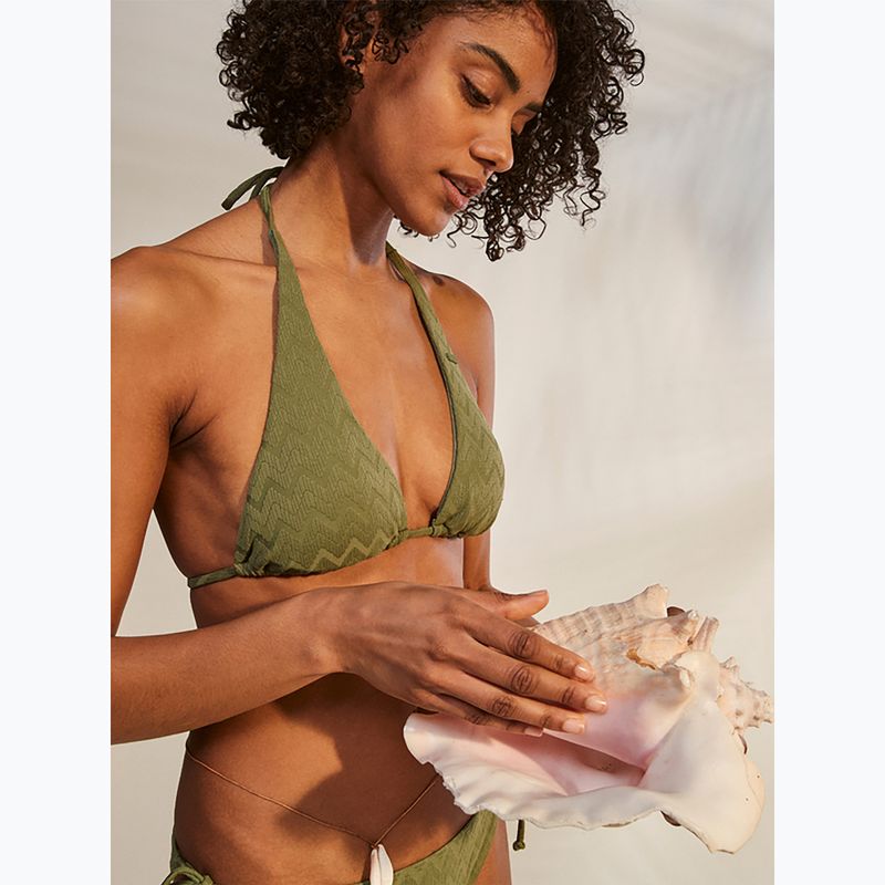 Swimsuit top ROXY Current Coolness Elongated Triangle 2021 loden green 13