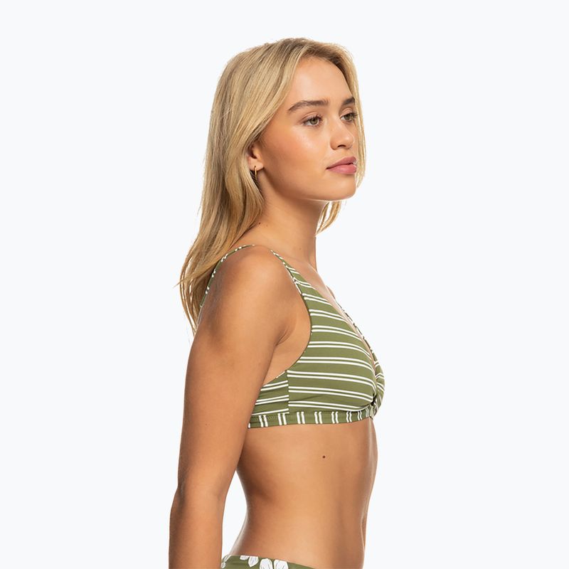 Swimsuit top ROXY Retro Revo Twist Bra 2021 loden green surfrider spirit s 13