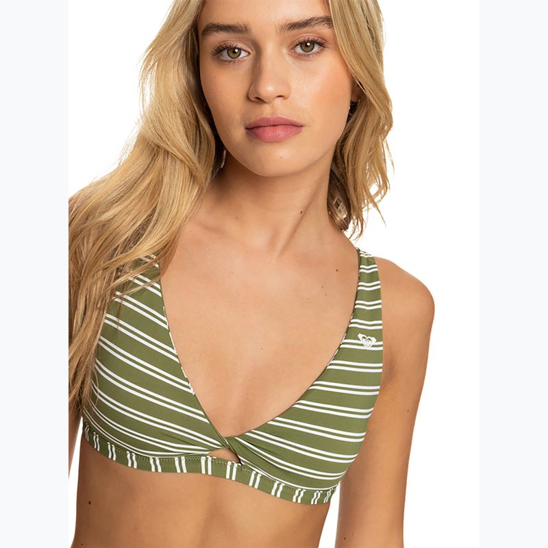 Swimsuit top ROXY Retro Revo Twist Bra 2021 loden green surfrider spirit s 14