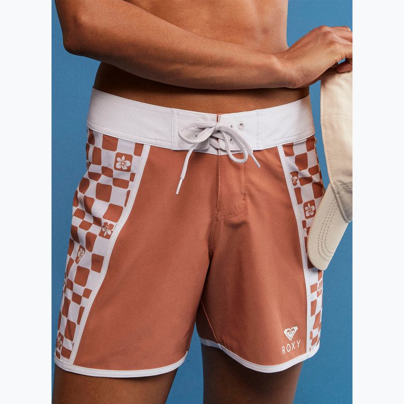 Women's swim shorts ROXY Printed 5" 2021 cork flower box 7