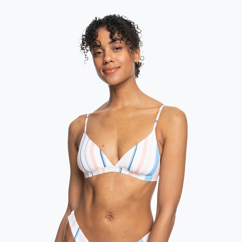 Swimsuit top ROXY Beach Classics Fixed Triangle 2021 peach whip sand stripper 4