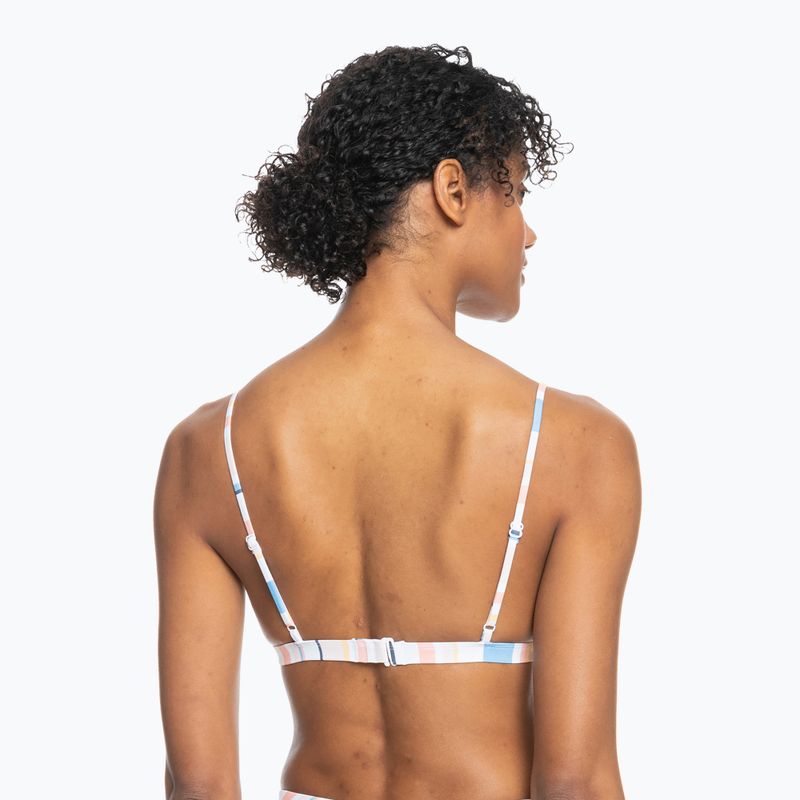 Swimsuit top ROXY Beach Classics Fixed Triangle 2021 peach whip sand stripper 6