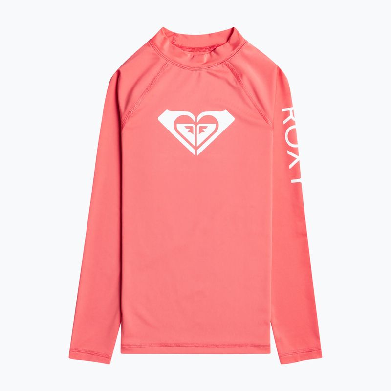 ROXY Whole Hearted sun kissed coral children's swimming longsleeve