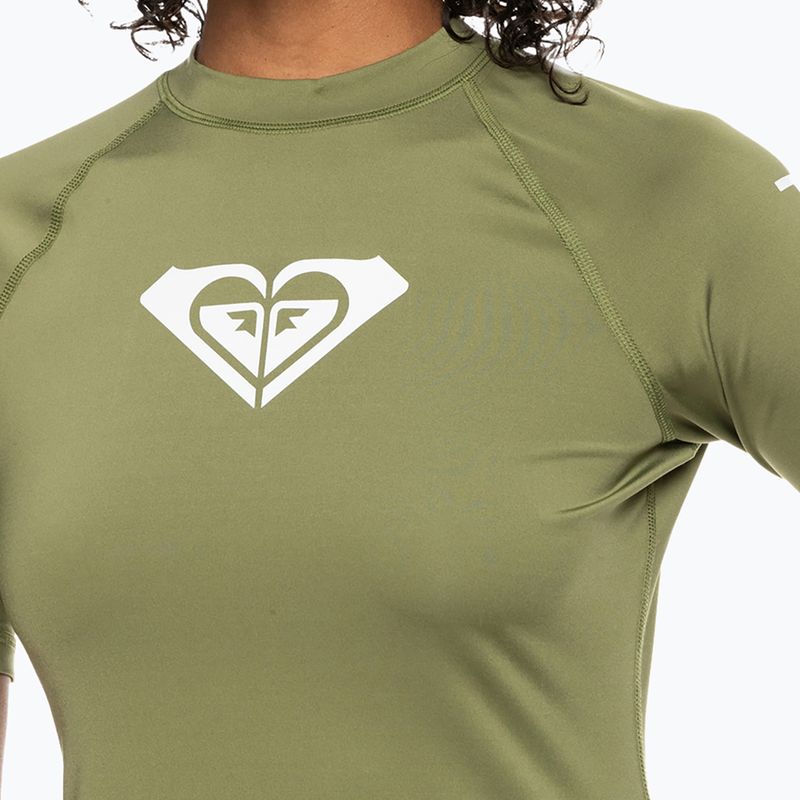 Women's swimming T-shirt ROXY Whole Hearted 2021 loden green 5