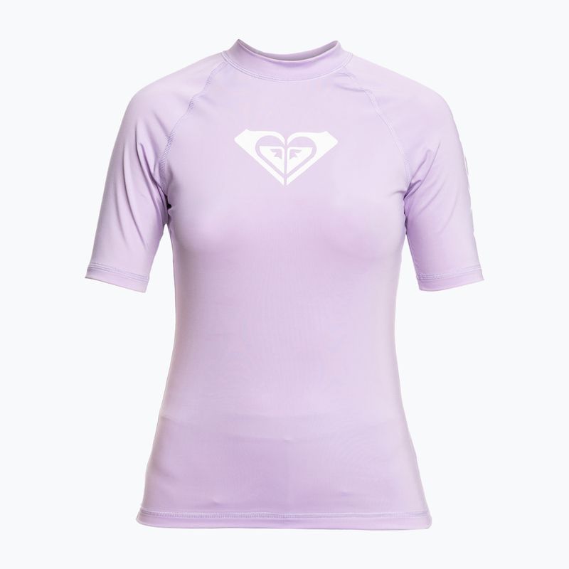 Women's swimming T-shirt ROXY Whole Hearted 2021 purple rose 6