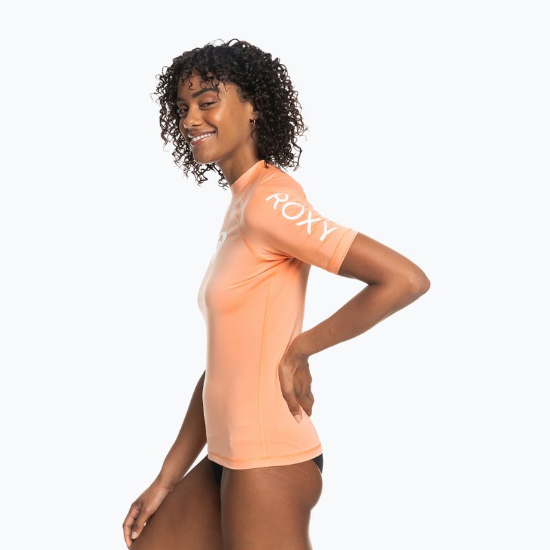 Women's ROXY Whole Hearted papaya punch swim shirt 3