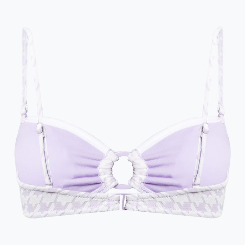 Swimsuit top ROXY Check It Bandeau 2021 purple rose 2