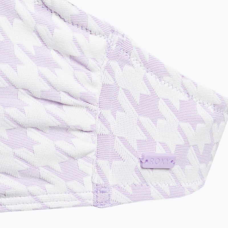 Swimsuit top ROXY Check It Bandeau 2021 purple rose 3
