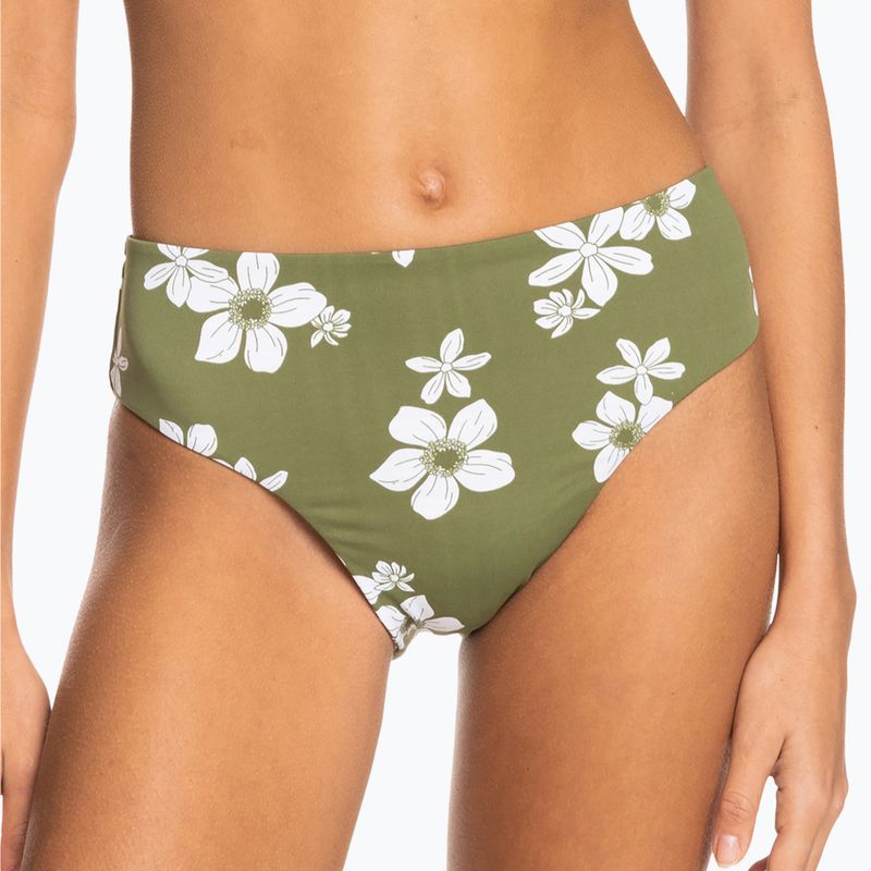 Swimsuit bottoms ROXY Retro Revo Bikini Hl Midwaist 2021 loden green surfrider spirit s 6