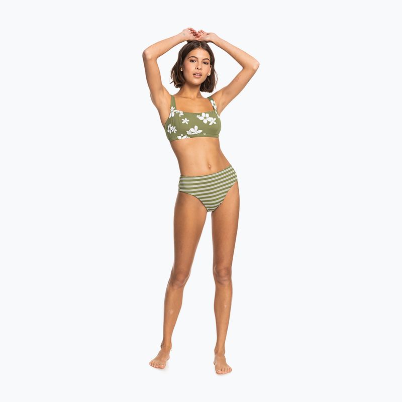 Swimsuit bottoms ROXY Retro Revo Bikini Hl Midwaist 2021 loden green surfrider spirit s 8