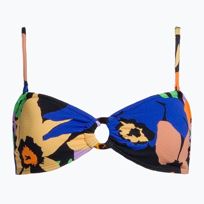 Swimsuit top ROXY Color Jam Bandeau 2021 anthracite flower jammin