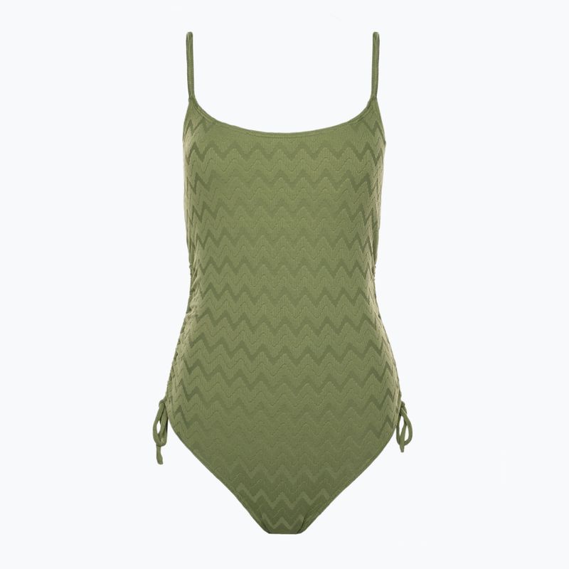 Ladies' one-piece swimsuit ROXY Current Coolness 2021 loden green