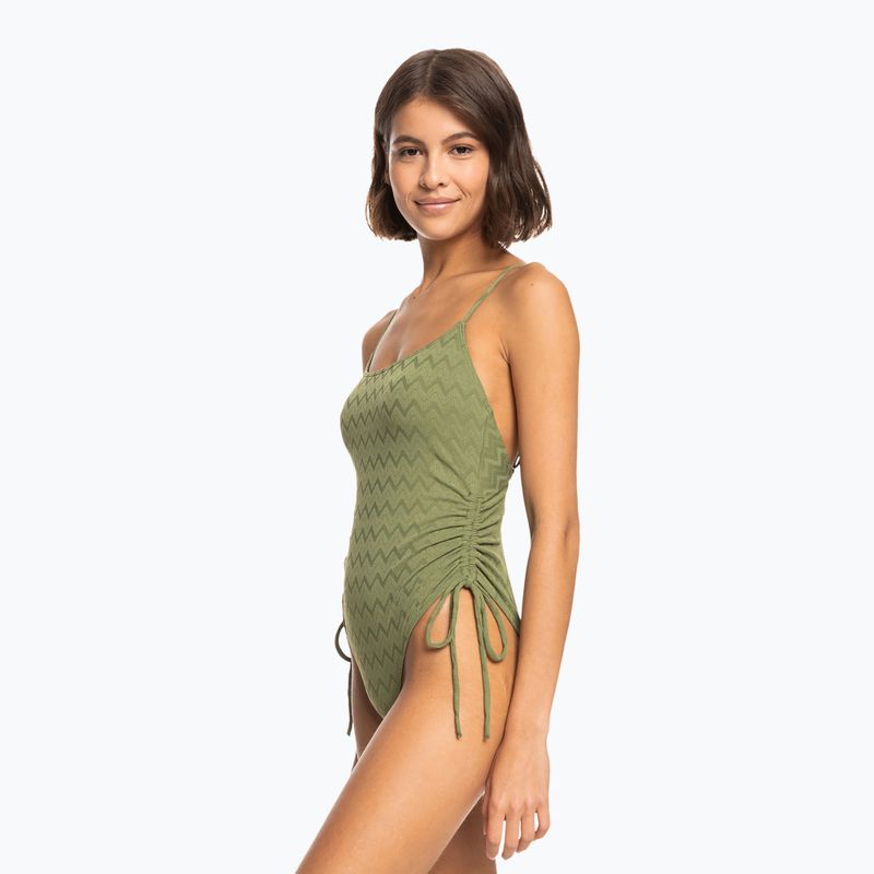 Ladies' one-piece swimsuit ROXY Current Coolness 2021 loden green 7