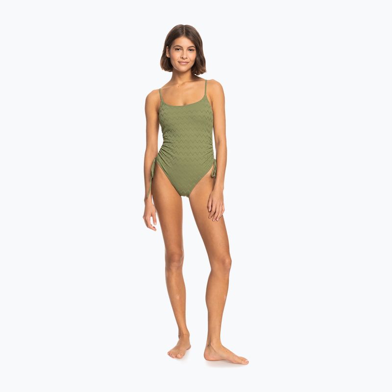 Ladies' one-piece swimsuit ROXY Current Coolness 2021 loden green 5