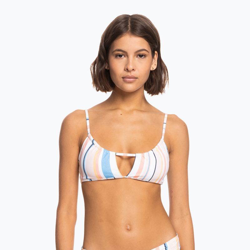 Swimsuit top ROXY Beach Classics Bralette 2021 peach whip sand stripper 3