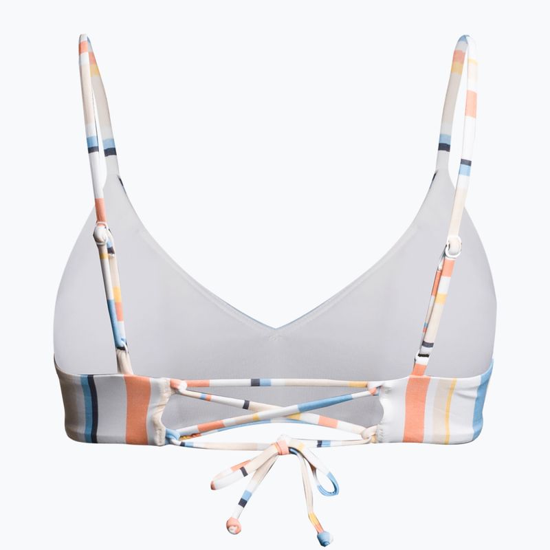 Swimsuit top ROXY Beach Classics Strappy Bra 2021 peach whip sand stripper 2