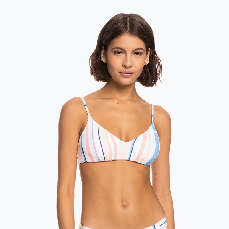 Swimsuit top ROXY Beach Classics Strappy Bra 2021 peach whip sand stripper 4
