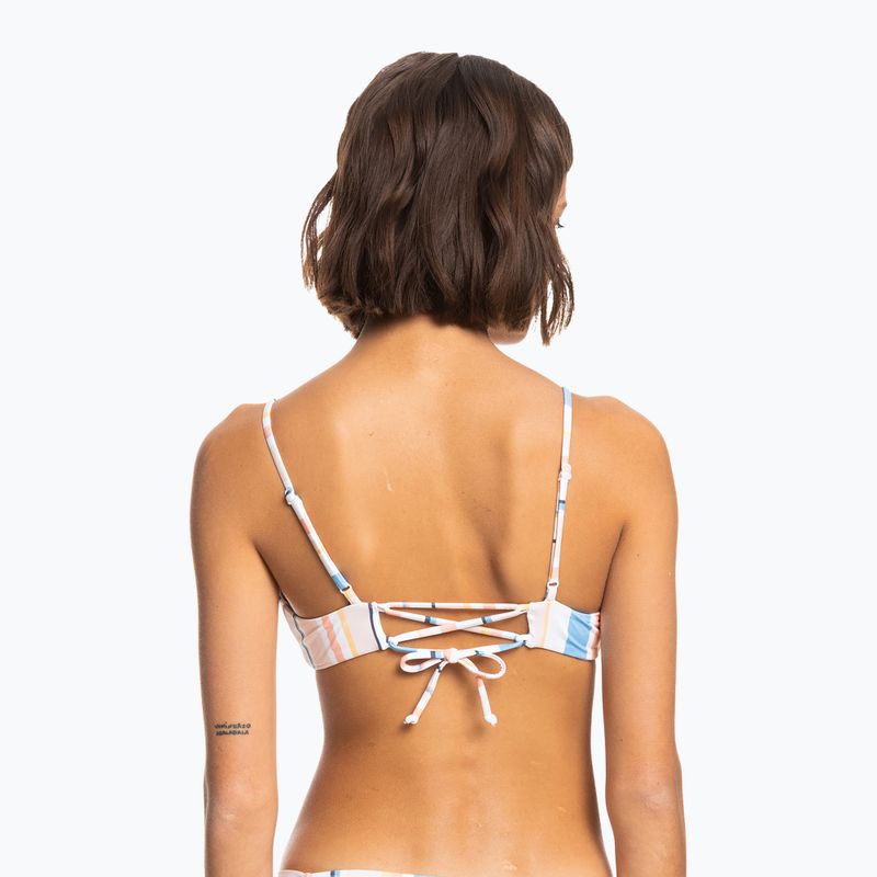 Swimsuit top ROXY Beach Classics Strappy Bra 2021 peach whip sand stripper 6