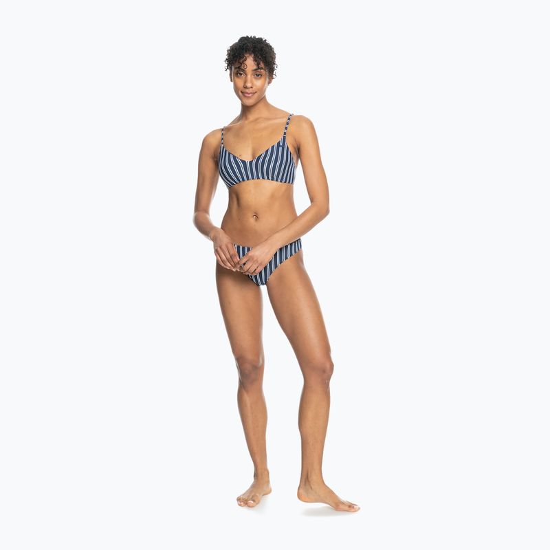 Swimsuit top ROXY Into The Sun Athletic Triangle 2021 mood indigo novela stripe vert 3