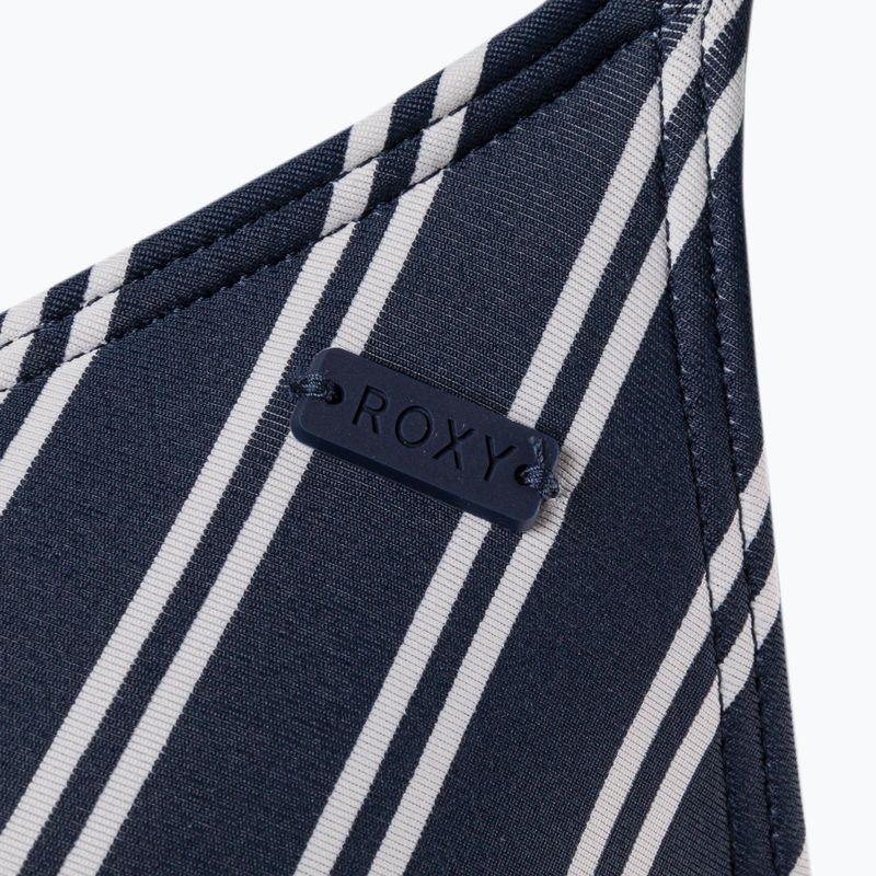 Swimsuit top ROXY Into The Sun Fix Tiki Triangle 2021 mood indigo novela stripe vert 3