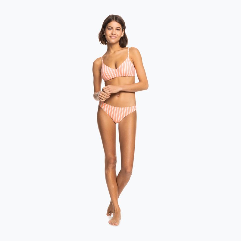 Swimsuit top ROXY Into The Sun Athletic Triangle 2021 papaya punch novelta stripe h 6
