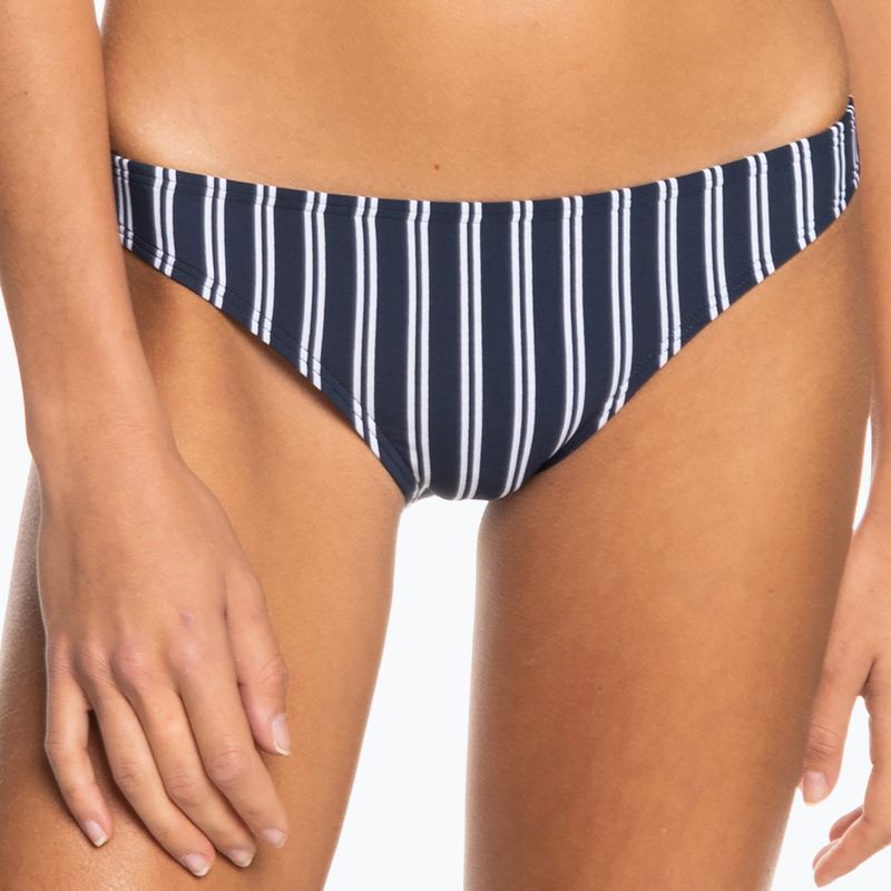 Swimsuit bottoms ROXY Into The Sun Moderate 2021 mood indigo novela stripe vert 4