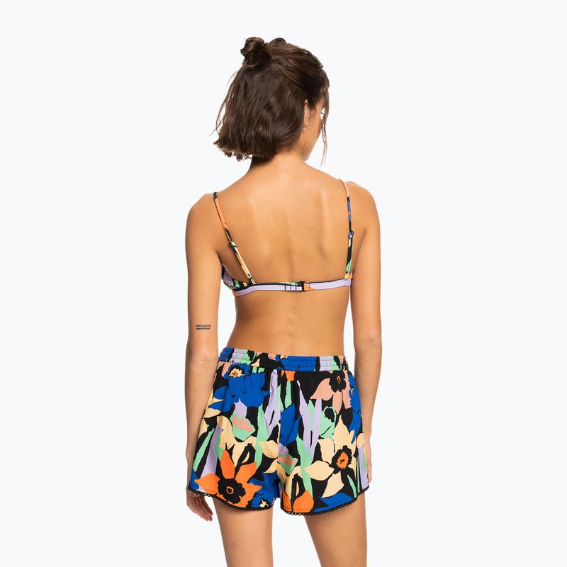 Women's swim shorts ROXY Salty Tan 2021 anthracite flower jammin 3