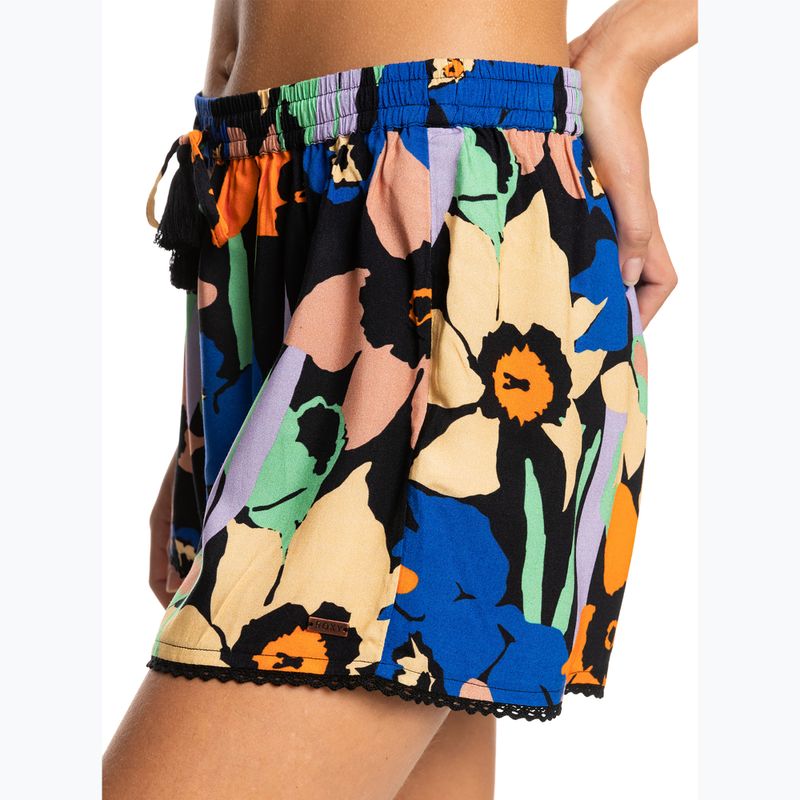 Women's swim shorts ROXY Salty Tan 2021 anthracite flower jammin 6
