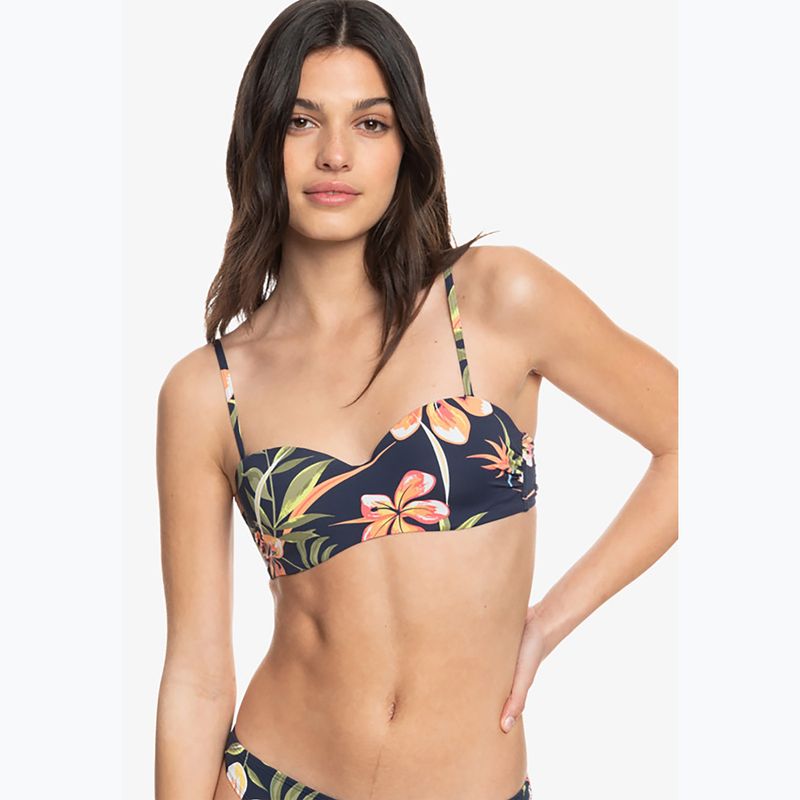 Swimsuit top ROXY Into The Sun Mold Bandeau 2021 mood indigo tropical depht 7
