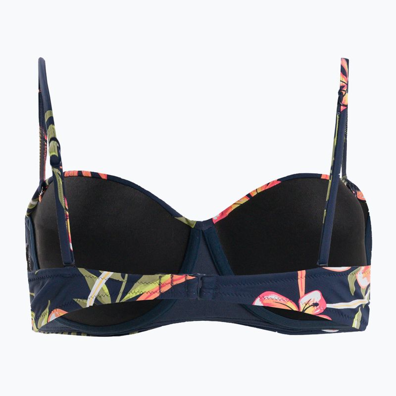 Swimsuit top ROXY Into The Sun Mold Bandeau 2021 mood indigo tropical depht 2