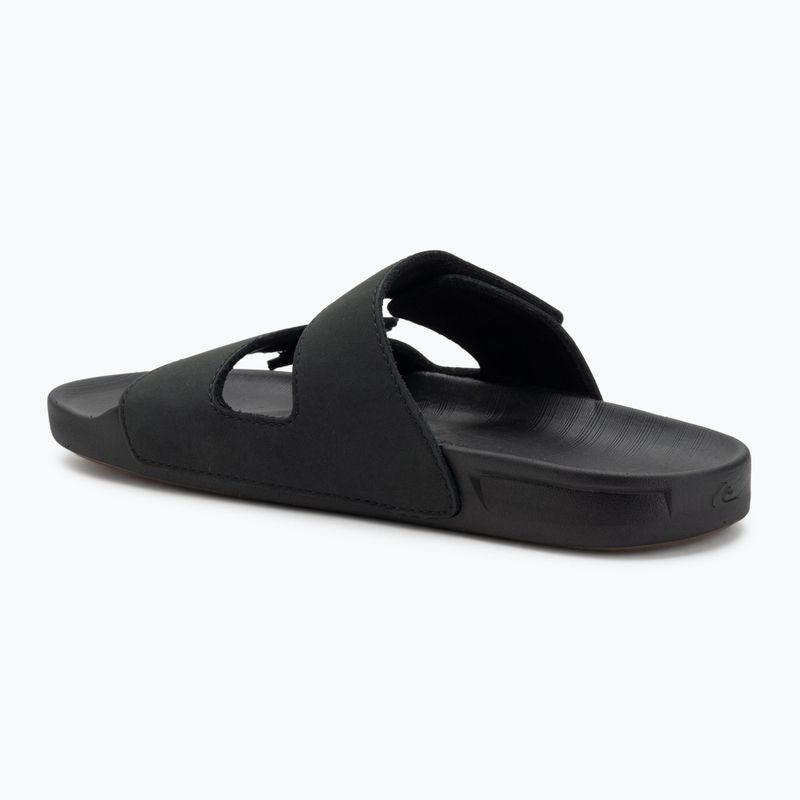Quiksilver Men's Rivi Leather Double Adjust flip-flops black 1 3