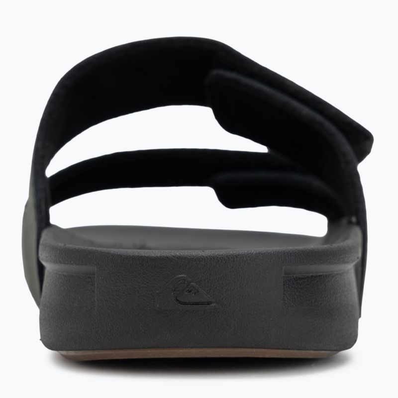 Quiksilver Men's Rivi Leather Double Adjust flip-flops black 1 6