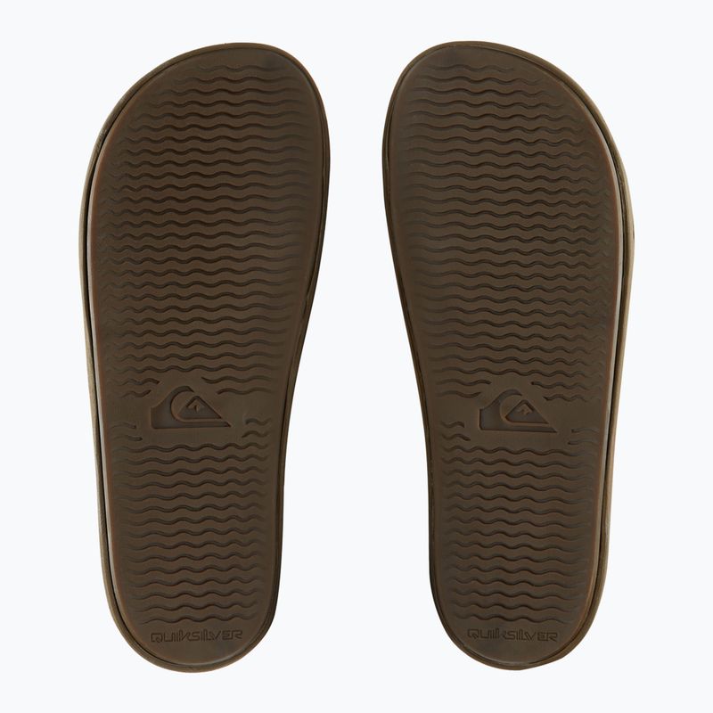 Quiksilver men's Rivi Leather Double Adjust flip-flops tan 1 3