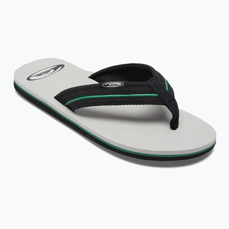 Quiksilver men's Molokai Layback Saturn flip flops white and black AQYL101319 9