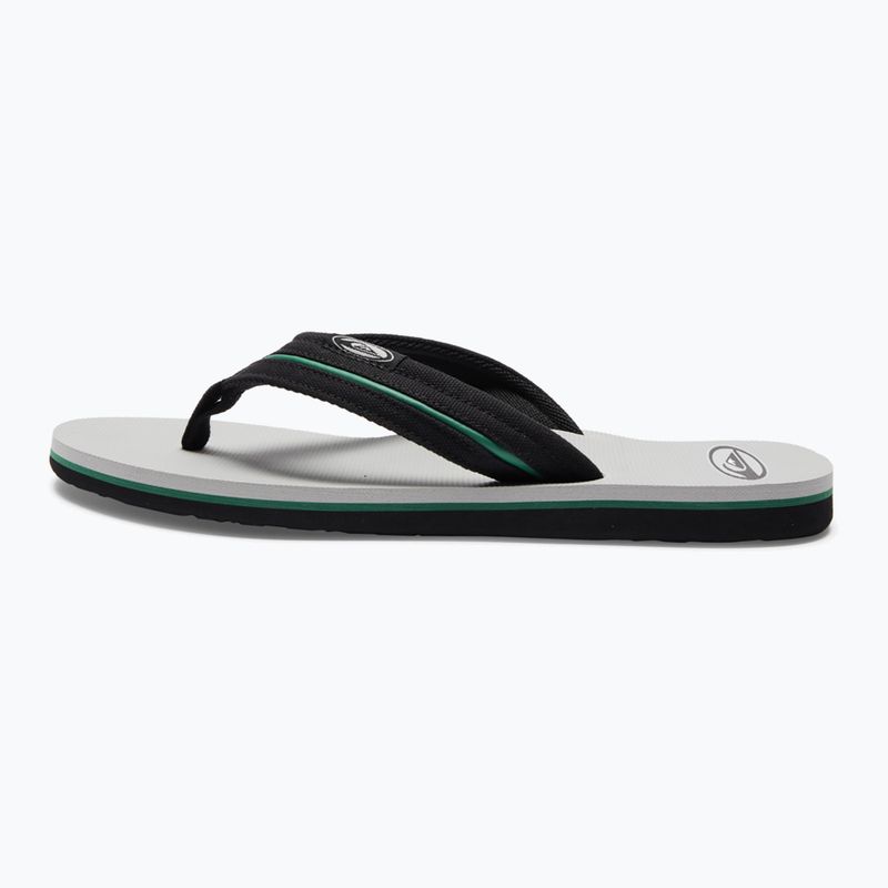 Quiksilver men's Molokai Layback Saturn flip flops white and black AQYL101319 11