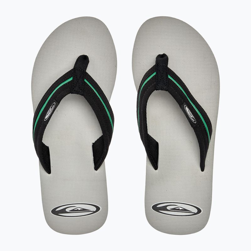 Quiksilver men's Molokai Layback Saturn flip flops white and black AQYL101319 12