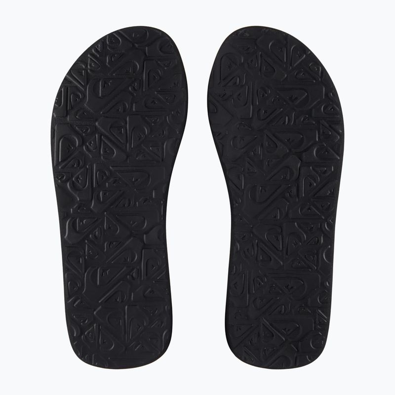 Quiksilver men's Molokai Layback Saturn flip flops white and black AQYL101319 13