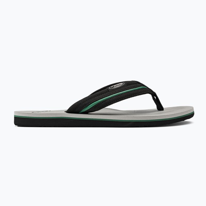 Quiksilver men's Molokai Layback Saturn flip flops white and black AQYL101319 2