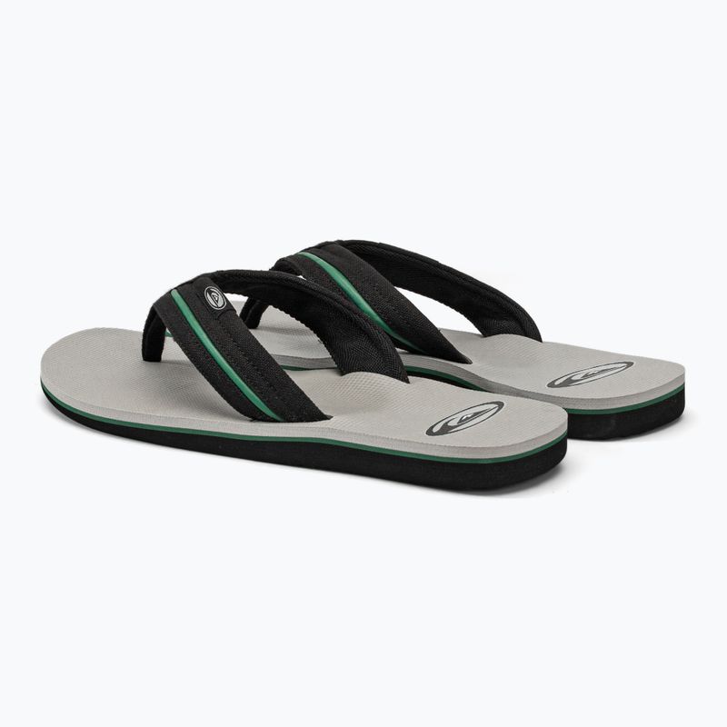 Quiksilver men's Molokai Layback Saturn flip flops white and black AQYL101319 3