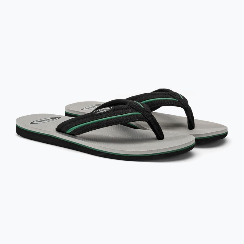 Quiksilver men's Molokai Layback Saturn flip flops white and black AQYL101319 4