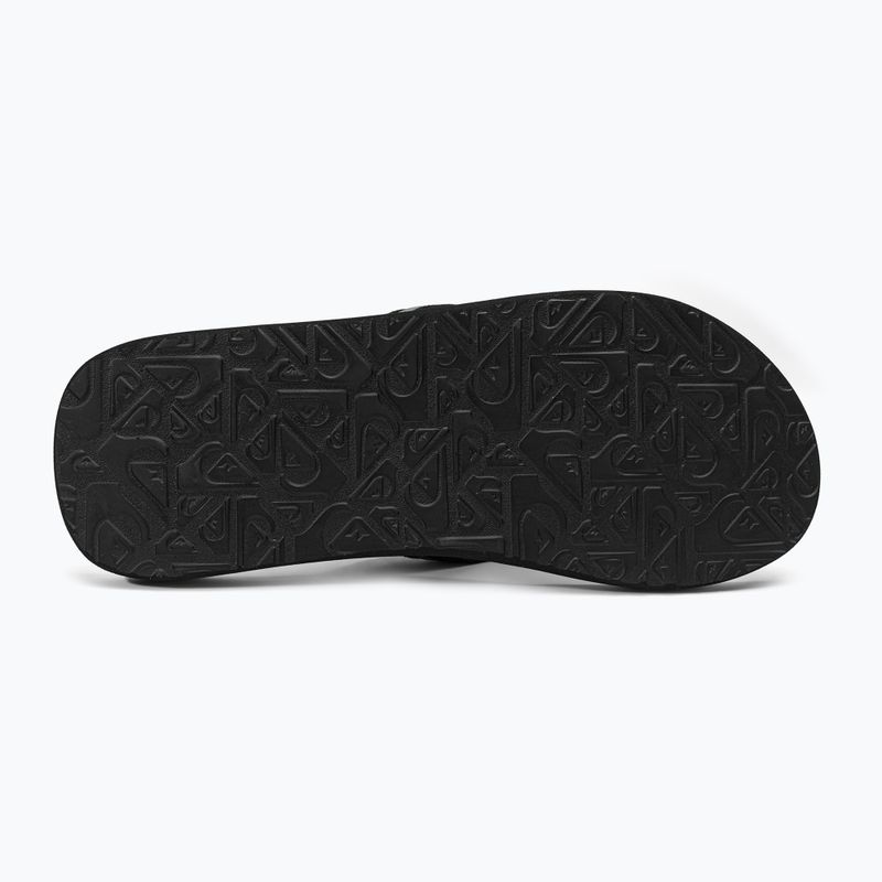 Quiksilver men's Molokai Layback Saturn flip flops white and black AQYL101319 5
