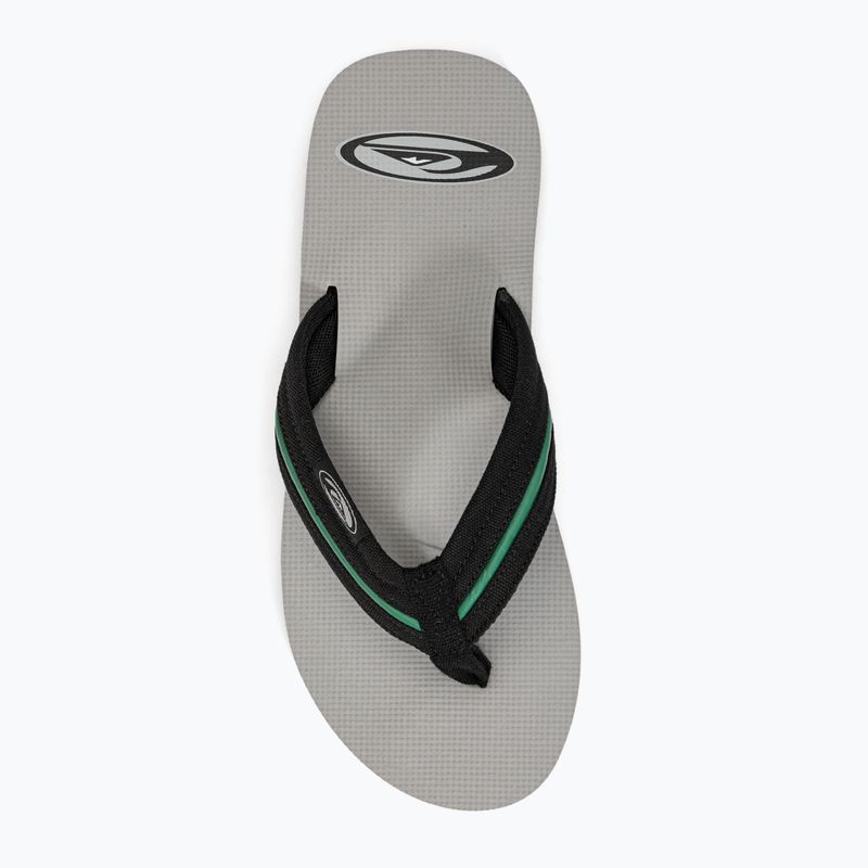 Quiksilver men's Molokai Layback Saturn flip flops white and black AQYL101319 6