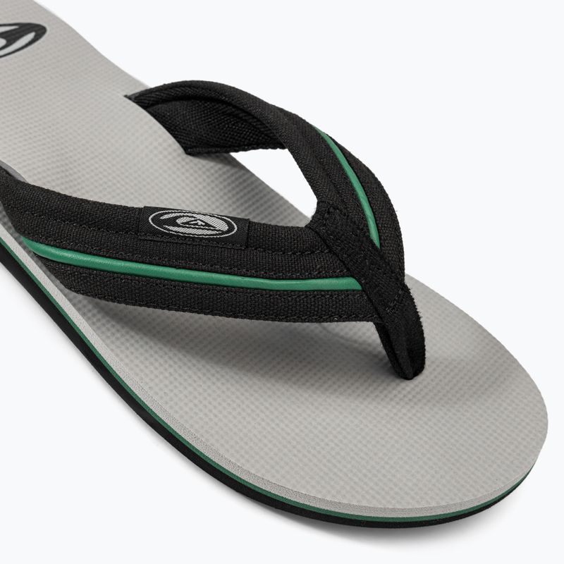 Quiksilver men's Molokai Layback Saturn flip flops white and black AQYL101319 7