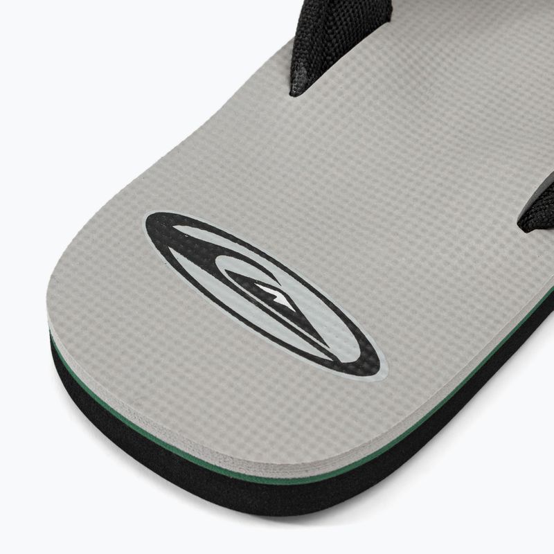 Quiksilver men's Molokai Layback Saturn flip flops white and black AQYL101319 8