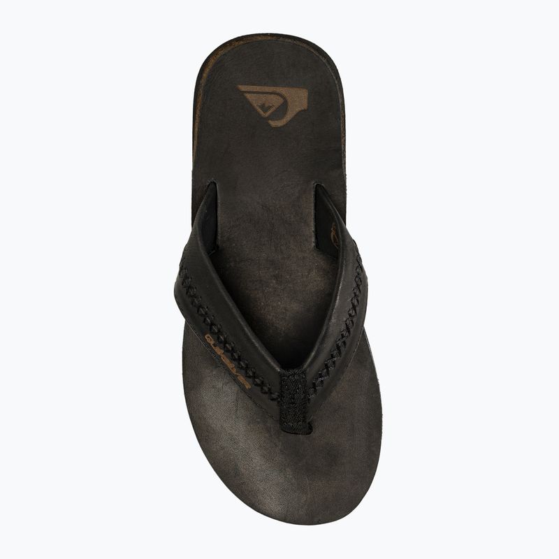 Men's Quiksilver Carver Natural II flip flops black 1 5